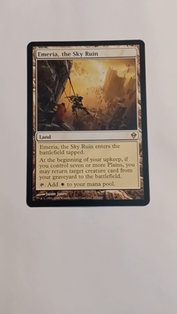 MTG Emeria the Sky Ruin Zendikar NM #213 Magic The Gathering Rare Land - Image 2