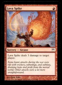 Lava Spike LP Light Play Champions of Kamigawa MTG [7673] - Image 1