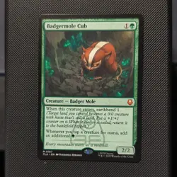 Magic: The Gathering Badgermole Cub 0167 Green Creature 2/2 2025 English - Image 1