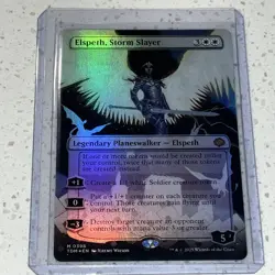 Elspeth, Storm Slayer (Borderless) [Tarkir: Dragonstorm] Foil - Image 2