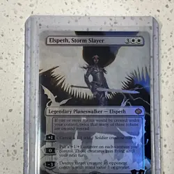 Elspeth, Storm Slayer (Borderless) [Tarkir: Dragonstorm] Foil - Image 3