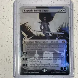 Elspeth, Storm Slayer (Borderless) [Tarkir: Dragonstorm] Foil - Image 4