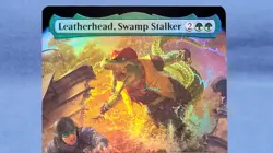 Leatherhead, Swamp Stalker Extended Art FOIL NM Teenage Mutant Ninja Turtles MTG - Image 2
