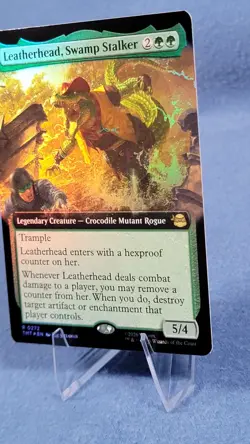 Leatherhead, Swamp Stalker Extended Art FOIL NM Teenage Mutant Ninja Turtles MTG - Image 4