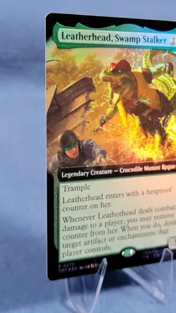 Leatherhead, Swamp Stalker Extended Art FOIL NM Teenage Mutant Ninja Turtles MTG - Image 5