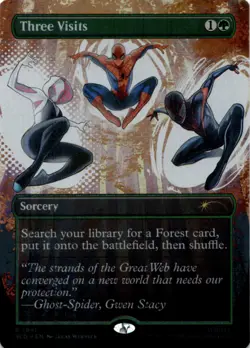 MTG Three Visits (Rainbow Foil) Foil NM Secret Lair Drop Series Magic 1991 - Image 1