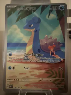 Pokemon TCG Misty's Lapras Destined Rivals 194/182 Illustration Rare - Image 1