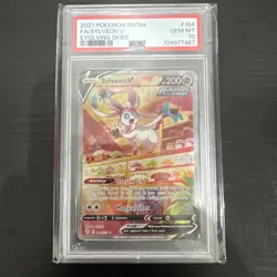 Sylveon V 184 (Alternate Full Art)Pokemon Evolving Skies PSA 10 - Image 1