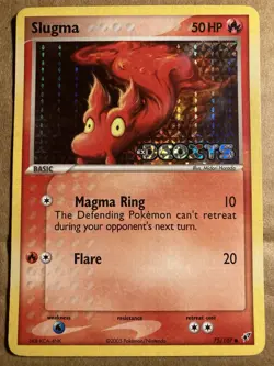 Slugma Pokemon Card Deoxys 75/107 Holo LP - Image 1