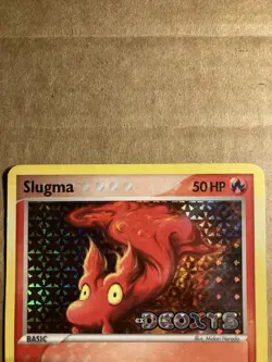 Slugma Pokemon Card Deoxys 75/107 Holo LP - Image 3