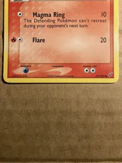 Slugma Pokemon Card Deoxys 75/107 Holo LP - Image 4