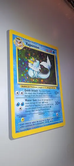 Vaporeon Holo Rare 12/64 Jungle Set Vintage 1999 Pokemon TCG Card NM Condition - Image 5