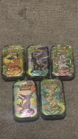 Pokemon Prismatic Evolutions Mini Tin Lot 5 (Sealed) - Image 1