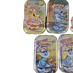 Pokemon TCG Scarlet & Violet Prismatic Evolutions Sealed Mini Tin -- Lot Of 5 - Image 2