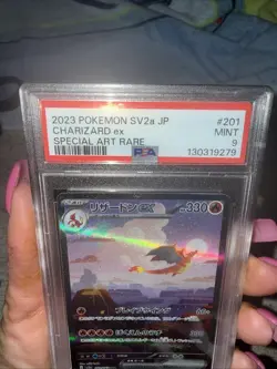 CHARIZARD EX SPECI4L ART RARE POKEMON JAPANESE SV2A-POKEMON 151 2023 201 PSA 9 - Image 3
