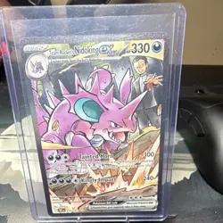 Pokemon Team Rocket's Nidoking EX 233/182 Destined Rivals Holo Rare HP 330 - Image 1