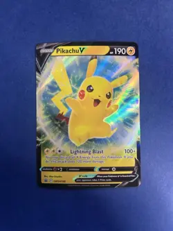 2022 Pokemon SWSH Black Star Promo Pikachu V #SWSH198 - Image 1