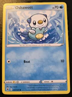 Oshawott 041/189 Common Sword & Shield: Astral Radiance Pokemon TCG - Image 1