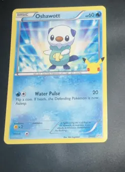 Pokemon TCG Oshawott 21/25 McDonalds 25th Anniversary Regular Promo NM/M - Image 1
