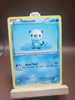 HP Oshawott 28/114 Black & White Common Pokemon - Image 1