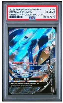 Pokemon 2021 Greninja V Union Promo Set Sequential Order PSA 10 Set - Image 5