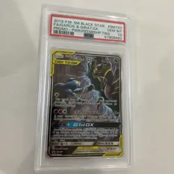Garchomp & Giratina GX Psa 10 Gem Mint 2019 Sm193 Tag Team - Image 1