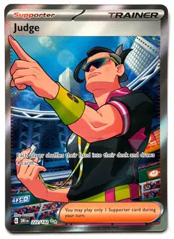 Judge 222/182 - Pokemon TCG - Destined Rivals Ultra Rare Full Art Trainer - M/NM - Image 1