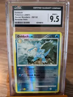 2007 Pokemon Secret Wonders Golduck Reverse Holo #28 CGC 9.5 Mint+ - Image 1