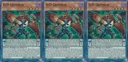 3x D/D Gryphon | BACH-EN013 | SR | 1st Ed | NM | YuGiOh - Image 1