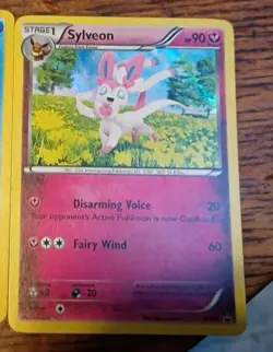 Pokemon Sylveon XY04 XY Promo Holo Stage 1 Fairy Type 90HP English Card TCG - Image 1