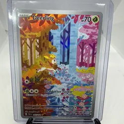 Pokemon TCG Deerling Illustration Rare Card 165/162 SV05: Temporal Forces - Image 1