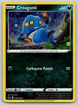 Croagunk - (Cosmos Holo) Promo SWSH: Sword & Shield Promo Cards SWSH245 NM - Image 1
