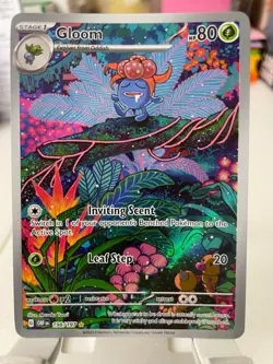 Pokemon TCG Obsidian Flames Gloom 198/197 Holo Illustration Rare Card - Image 1