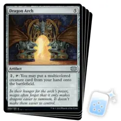 DRAGON ARCH X4 Double Masters 2022 Magic MTG MINT CARD - Image 1