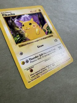 Pokemon Pikachu TCG Base Set Shadowless Common Card 58/102 Red Cheeks - Image 2