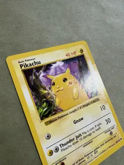 Pokemon Pikachu TCG Base Set Shadowless Common Card 58/102 Red Cheeks - Image 3