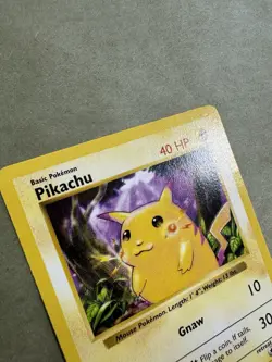 Pokemon Pikachu TCG Base Set Shadowless Common Card 58/102 Red Cheeks - Image 4