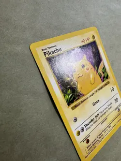 Pokemon Pikachu TCG Base Set Shadowless Common Card 58/102 Red Cheeks - Image 5