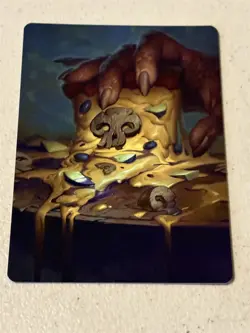 mtg Swamp, pizza art, Art Series card TMNT - Image 1