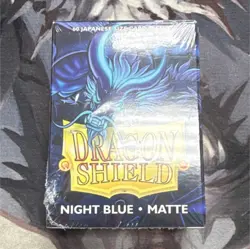 Dragon Shield Night Blue Matte Japanese Size Card Sleeves 60 Pack - Image 1