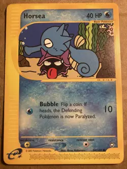 Horsea Pokemon Card Aquapolis 84/147 LP - Image 1