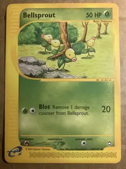 Bellsprout Pokemon Card Aquapolis 45/147 LP - Image 1