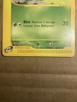 Bellsprout Pokemon Card Aquapolis 45/147 LP - Image 4