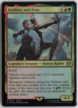 Balthier and Fran Foil R Prerelease Cards 213 NM - Image 1