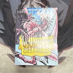 Dragon Shield Japanese Size Premium Card Sleeves Pink Matte 60 Count - Image 1