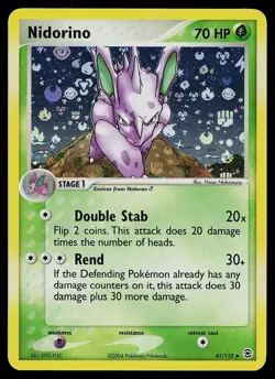 Pokemon Card - Nidorino FireRed & LeafGreen 41/112 Reverse Holo Uncommon - Image 1