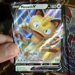 Meowth V SWSH004 SWSH: Sword & Shield Promo Cards Holo - Image 2