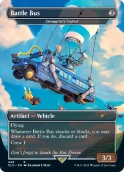 MTG English Battle Bus - Smuggler's Copter NM Foil Secret Lair - Image 1