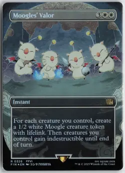 Moogles' Valor (Borderless) Foil R FINAL FANTASY 326 NM - Image 1