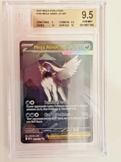 Pokemon Mega Evolution Mega Absol Ex SIR Gem Mint BGS 9.5 #180 2025 - Image 1